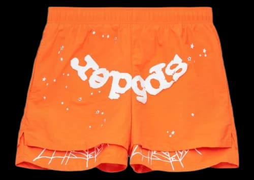 Sp5der OG Web Double Layer Short Orange
