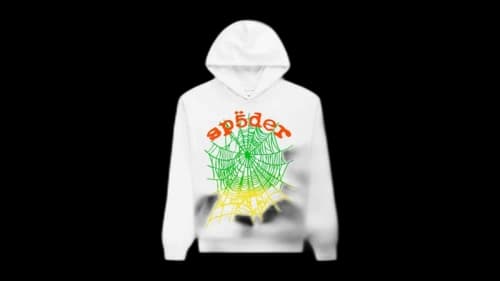 Sp5der OG Web V2 Gradient Hoodie White