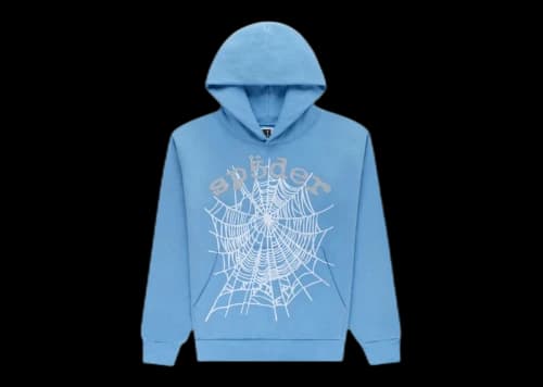 Sp5der OG Web V2 Hoodie Dusty Blue