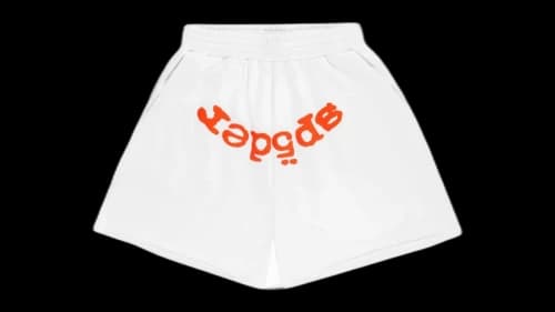 Sp5der OG Web V2 Sweatshort White