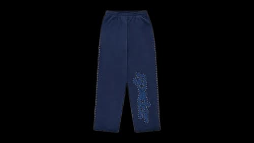 Sp5der Punk V3 Studded Sweatpant Blue