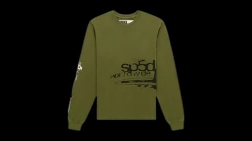 Sp5der Pure Energy L/S Tee Chive