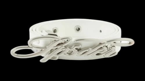 Sp5der R-05 Script Belt White