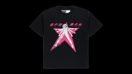 Sp5der Star Girl Tee Black
