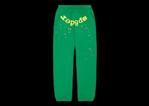 Sp5der Star OG Web V2 Sweatpant Slime Green