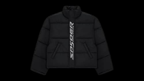 Sp5der Trackhawk Puffer Jacket Black