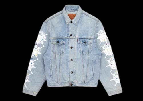 Sp5der Vintage Web Trucker Jacket Denim