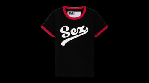 Sp5der Women's Sex Baby Tee Black