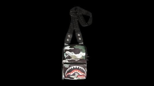 Sprayground Camo Money Shark Sling Multicolor
