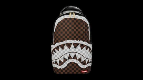 Sprayground Shark Legacy Backpack Brown/White
