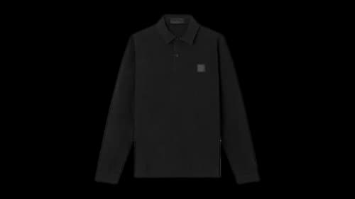 Stone Island 2200011 Cotton Crepe Ghost Shirt Black