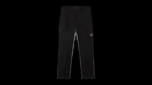 Stone Island 3100012 Panama Cotton Pant Black