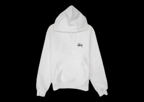 Stussy Basic Hoodie White/Black