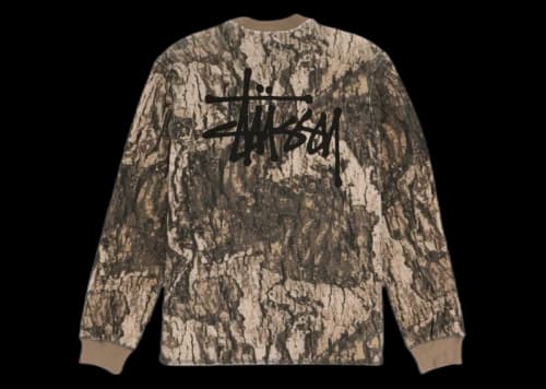 Stussy Basic Stock L/S Thermal Relic Camo