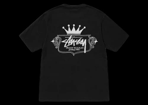 Stussy Built To Last Pigment Dyed Tee Black