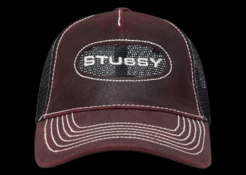 Stussy Low Pro Cut Trucker Cap Wine