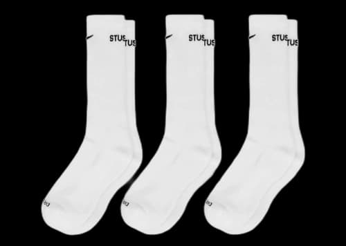Stussy x Nike Dri-FIT Crew Socks (3 Pack) White