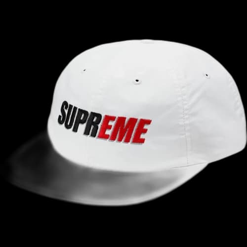 Supreme 2-Tone Nylon 6-Panel White