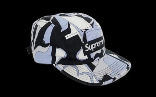 Supreme Abstract Camp Cap Black