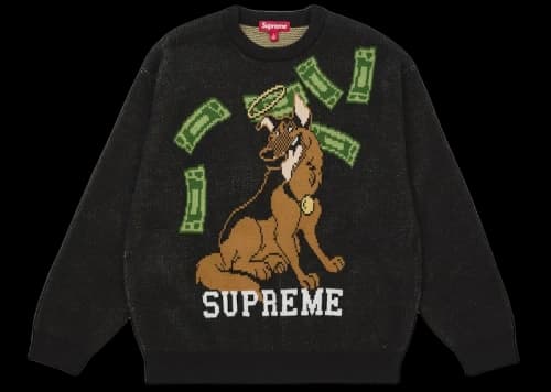 Supreme All Dogs Go To Heaven Sweater Black