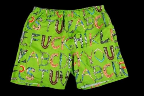 Supreme Alphabet Water Short Lime