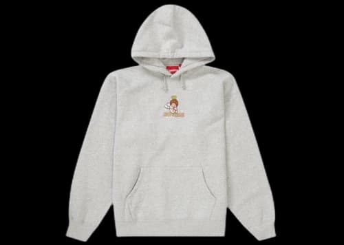 Supreme Angel Hooded Sweatshirt Heather Grey