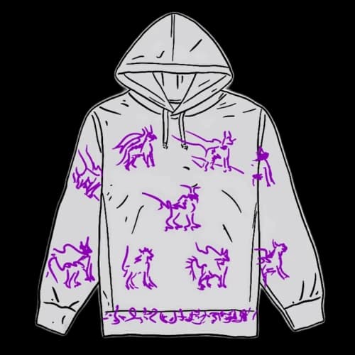 Supreme Animals Hooded Sweatshirt Ash Grey