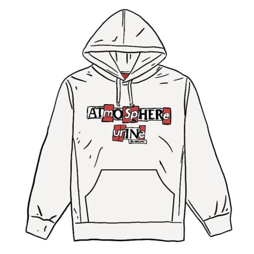 Supreme Antihero Hooded Sweatshirt White