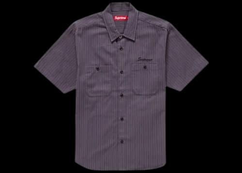 Supreme AOI Eyes S/S Work Shirt Stripe