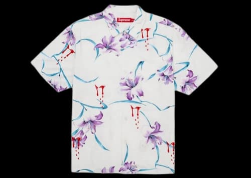 Supreme AOI Lilies S/S Shirt White
