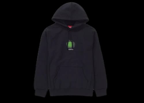 Supreme Apple Hooded Sweatshirt Black