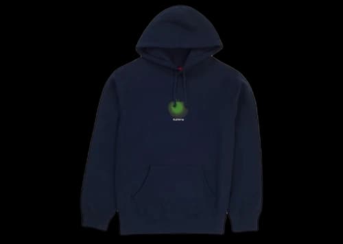 Supreme Apple Hooded Sweatshirt Navy