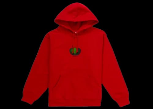 Supreme Apple Hooded Sweatshirt Red
