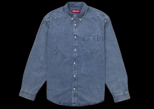 Supreme Applique Denim Shirt Indigo