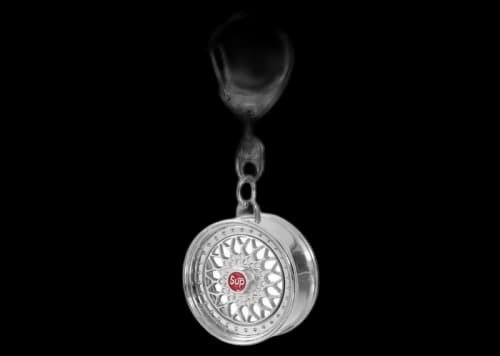 Supreme BBS RS Rim Keychain Silver