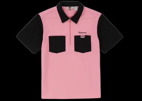 Supreme Ben Davis Half Zip Work Shirt Black