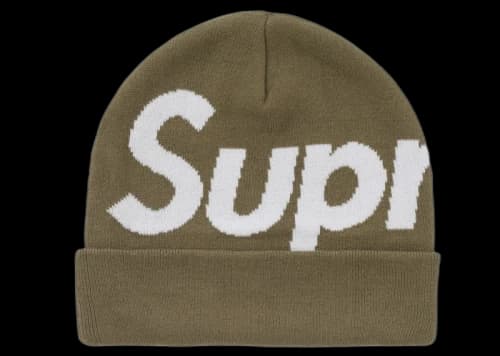 Supreme Big Logo Beanie (FW24) Olive