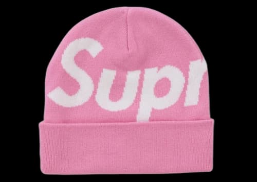 Supreme Big Logo Beanie (FW24) Pink