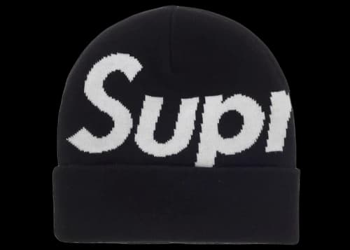 Supreme Big Logo Beanie (FW25) Black