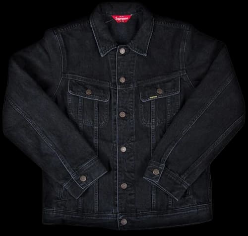 Supreme Black Sabbath Denim Trucker Jacket Black