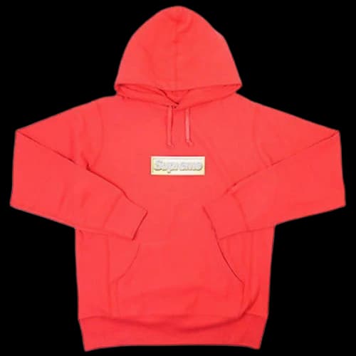 Supreme Bling Logo Pullover Red