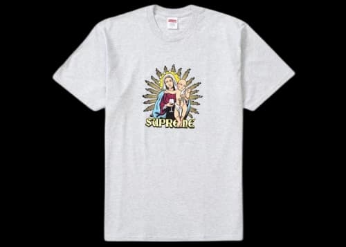 Supreme Blood Tee Ash Grey