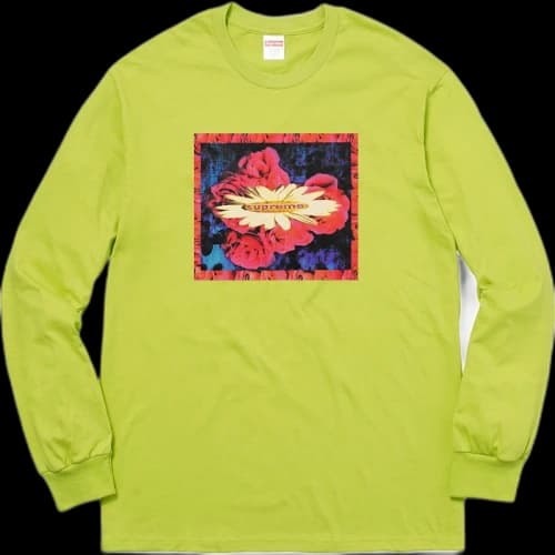 Supreme Bloom L/S Tee Lime