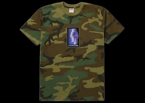 Supreme Blur Tee Woodland Camo