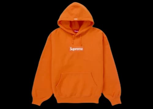 Supreme Box Logo Hooded Sweatshirt (FW24) Dark Orange