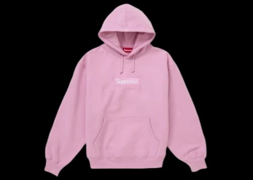 Supreme Box Logo Hooded Sweatshirt (FW24) Pink