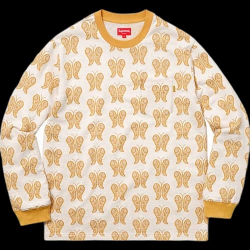 Supreme Butterfly Jacquard Top Gold