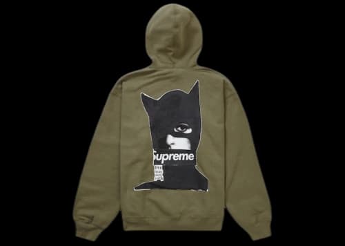 Supreme Catwoman Hooded Sweatshirt Light Olive