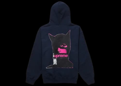 Supreme Catwoman Hooded Sweatshirt Navy