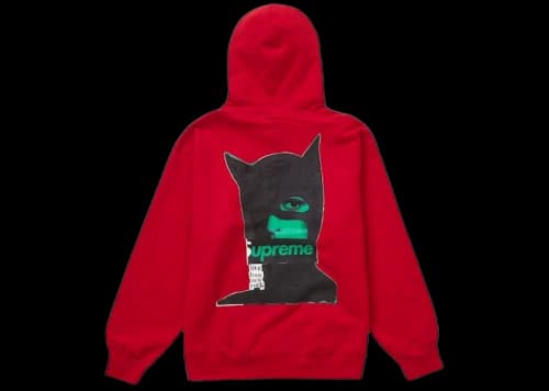 Supreme Catwoman Hooded Sweatshirt Red